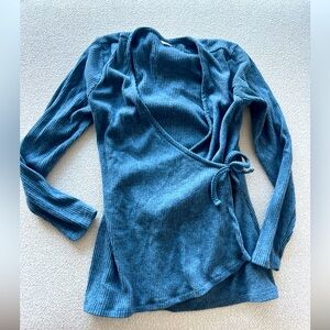 Navy chenille sweater